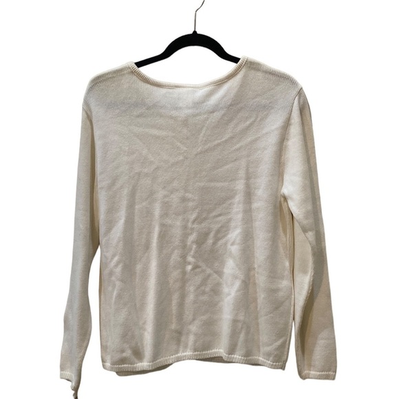 TIA DESIGNS women's embroidery sweater Size M, Button-Up, Navy design, Cotton - Picture 7 of 10